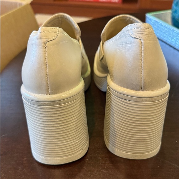 Steve Madden Fulfill platform penny loafer Ivory beige size 9 - Picture 3 of 7